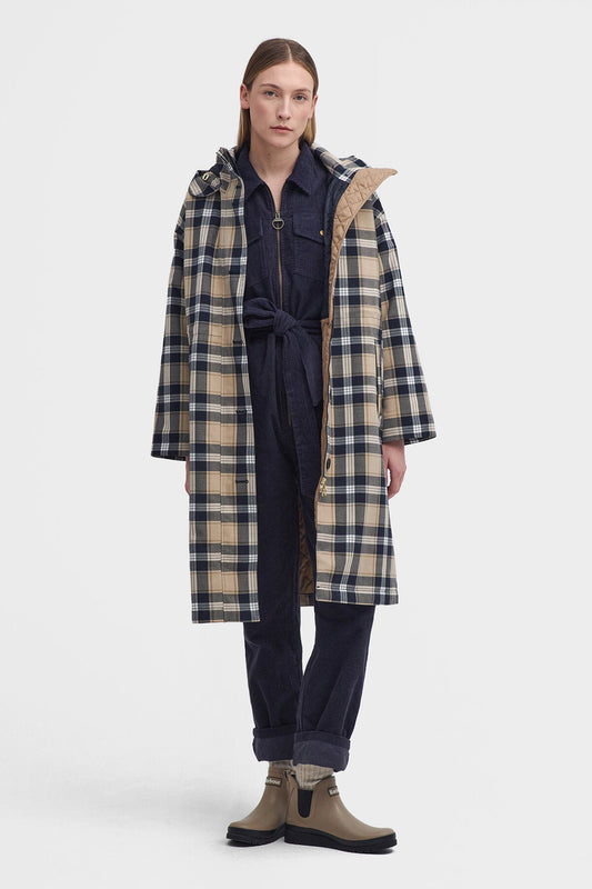 Iris wasserdichte Jacke mit Schottenmuster