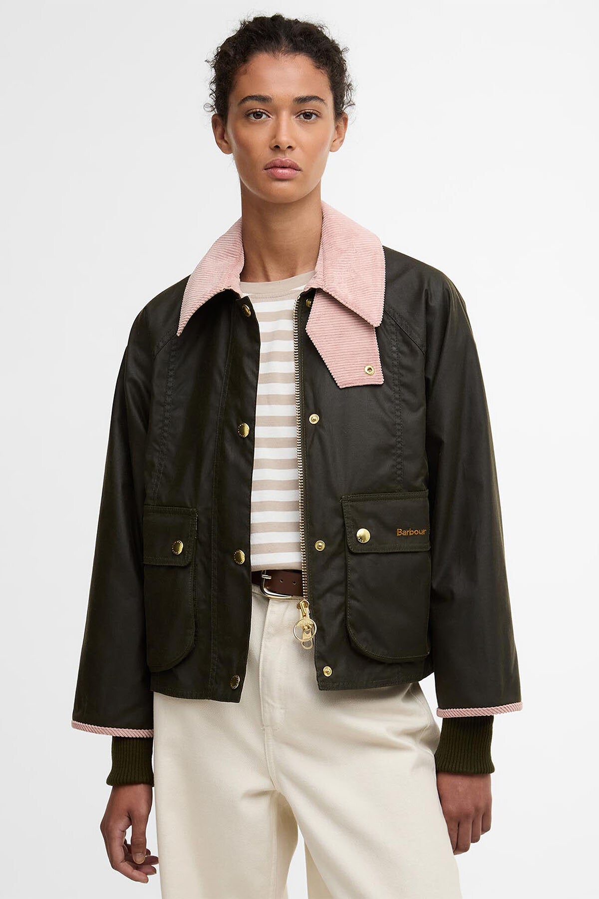 Cropped Beadnell Wachsjacke