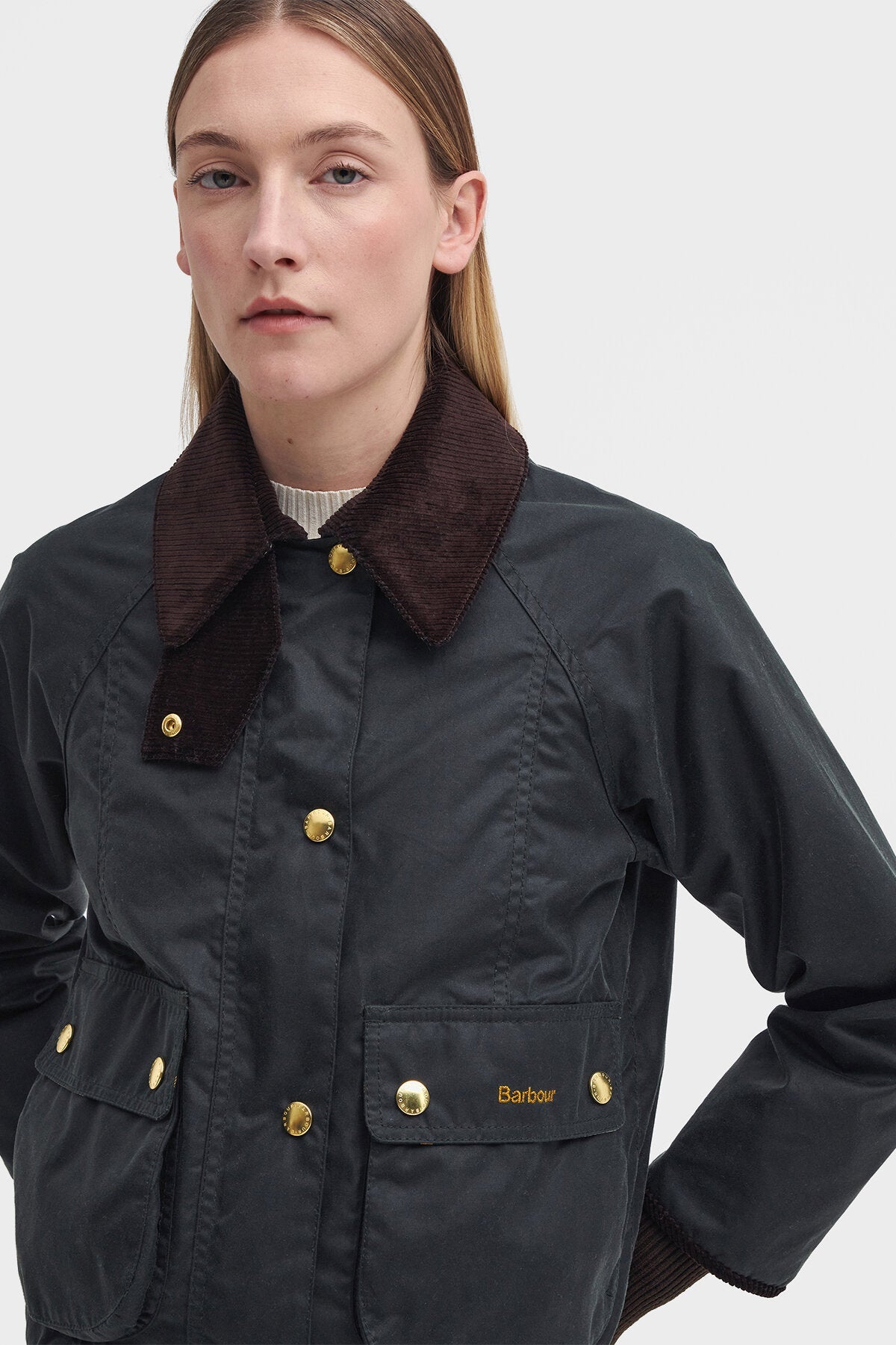Kurze Beadnell Wachsjacke