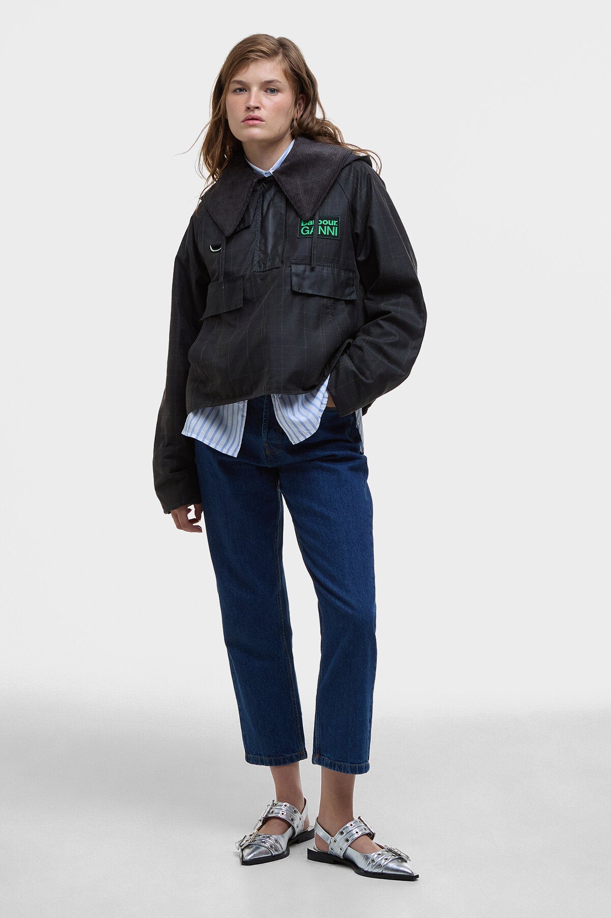 Ganni Wax Anorak Smock