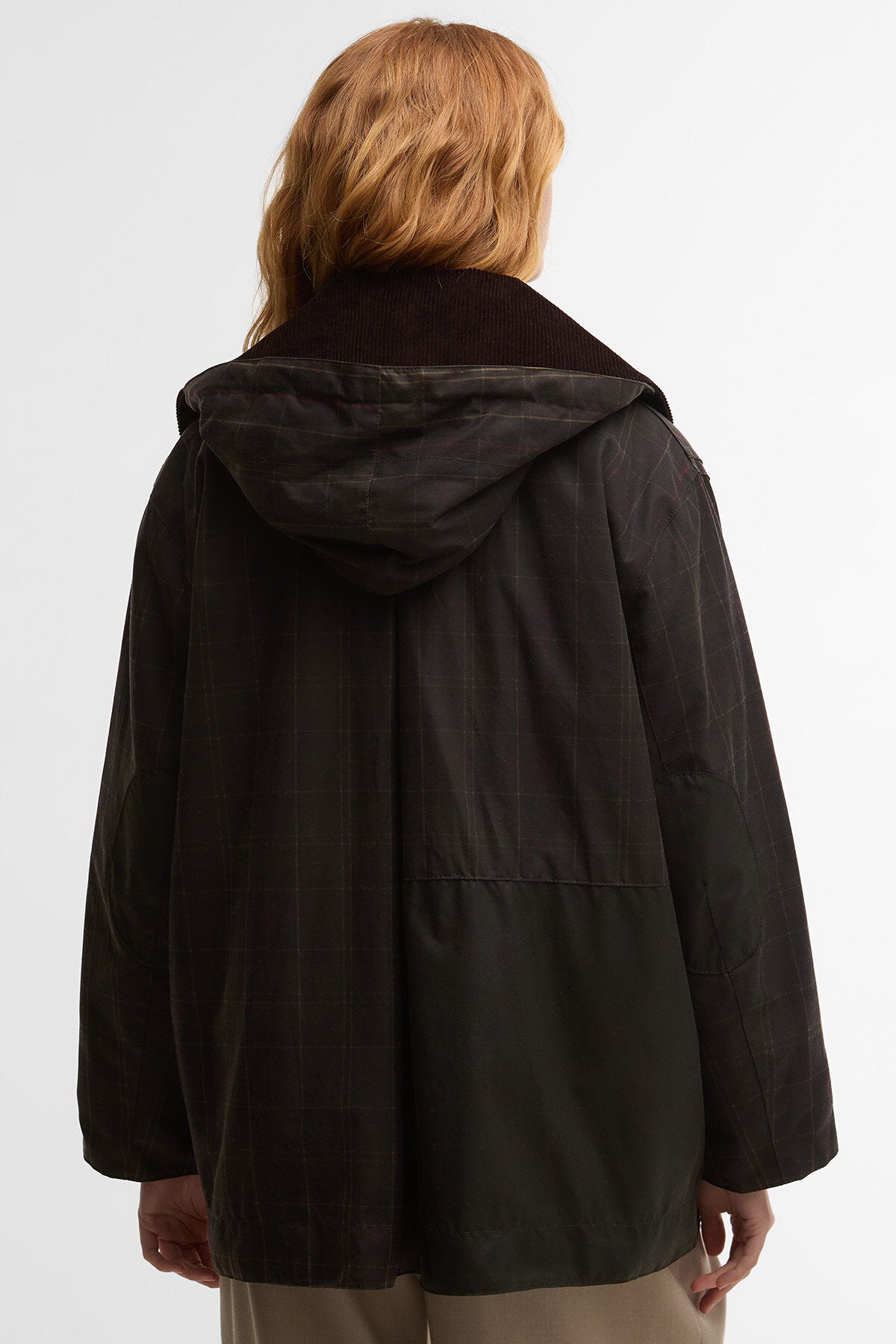 Tartan-Dufflecoat aus Wachsbaumwolle