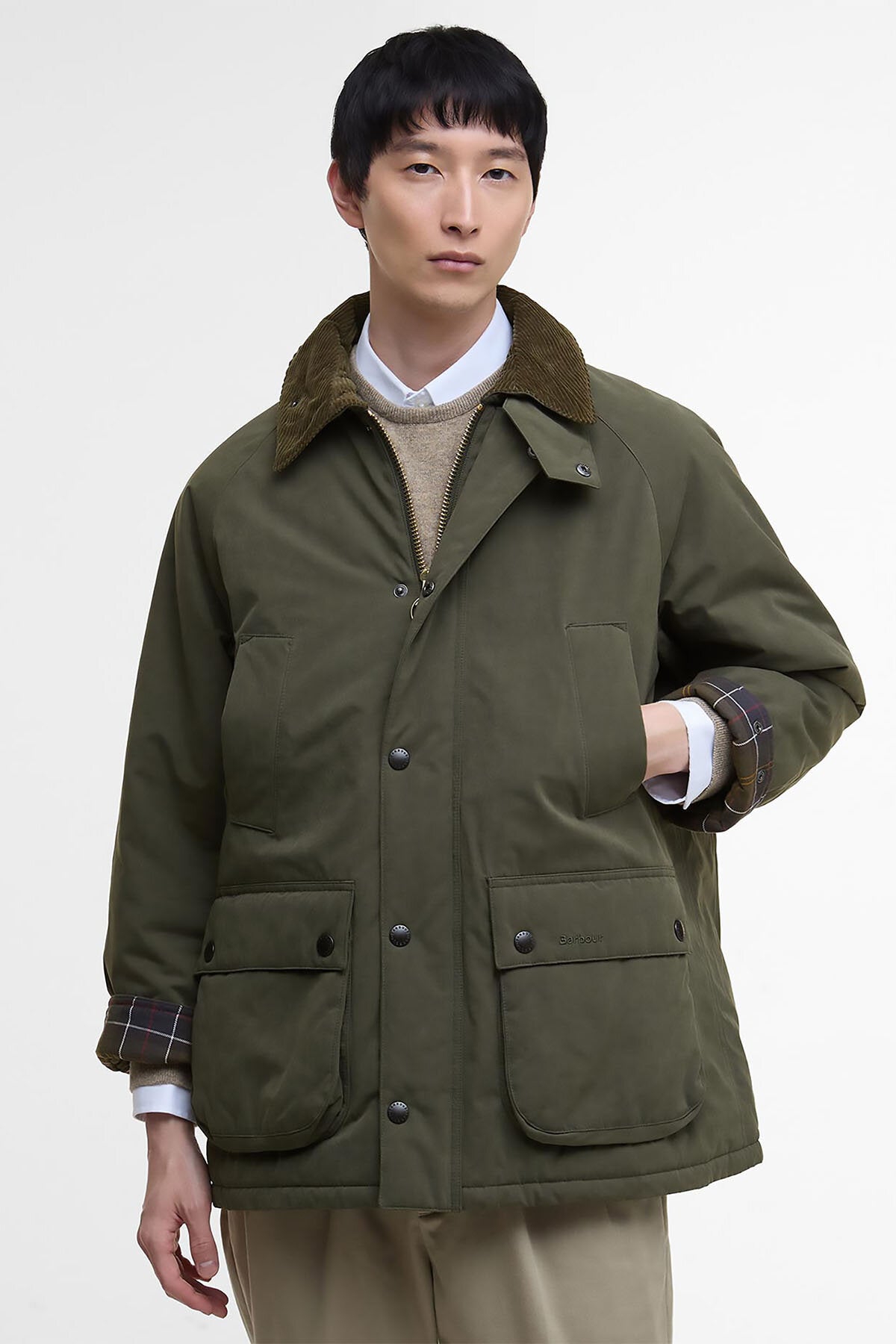 Oversized Bedale Padded Casual Jacket