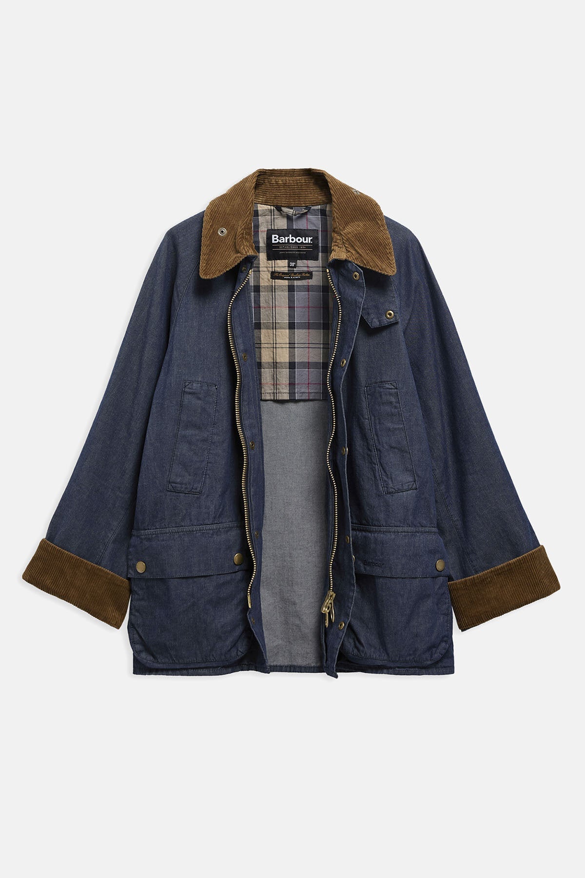 Oversized Bedale Denim Casual Jacket