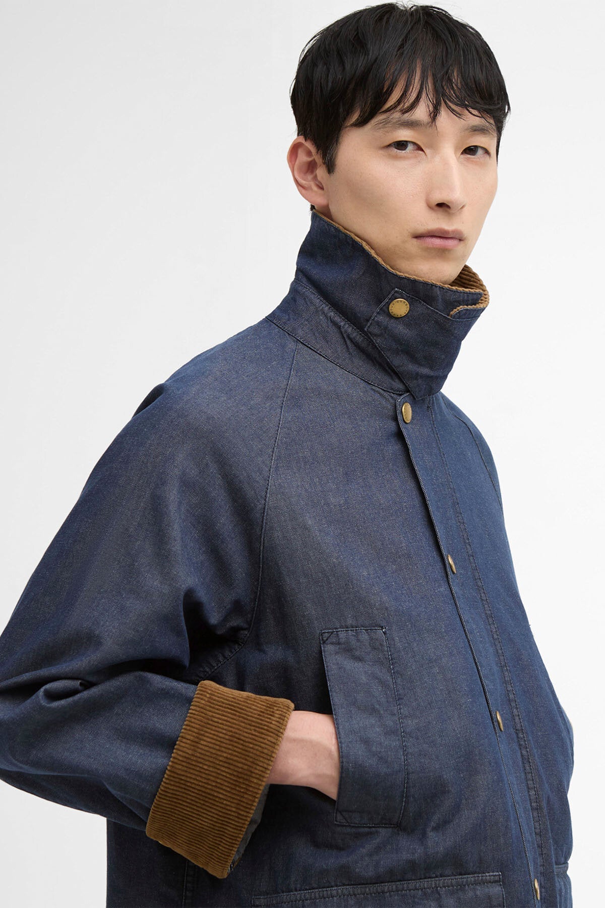 Oversized Bedale Denim Casual Jacket