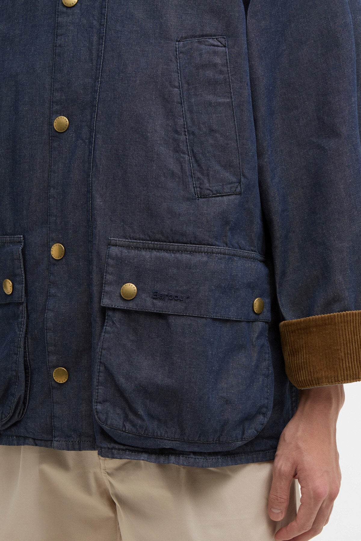 Oversized Bedale Denim Casual Jacket