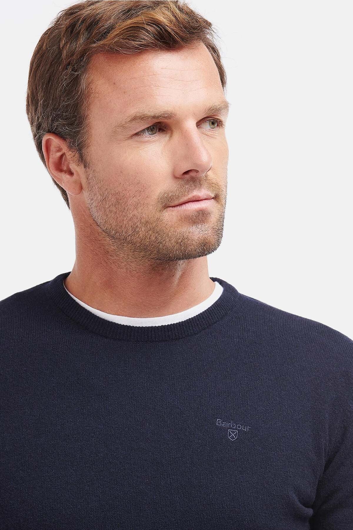Rundhals-Pullover aus Wolle