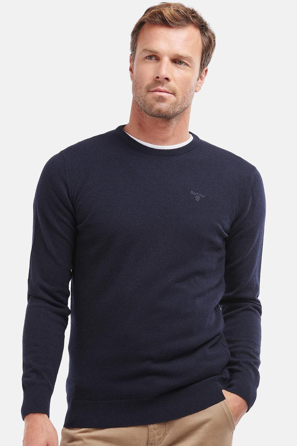 Rundhals-Pullover aus Wolle