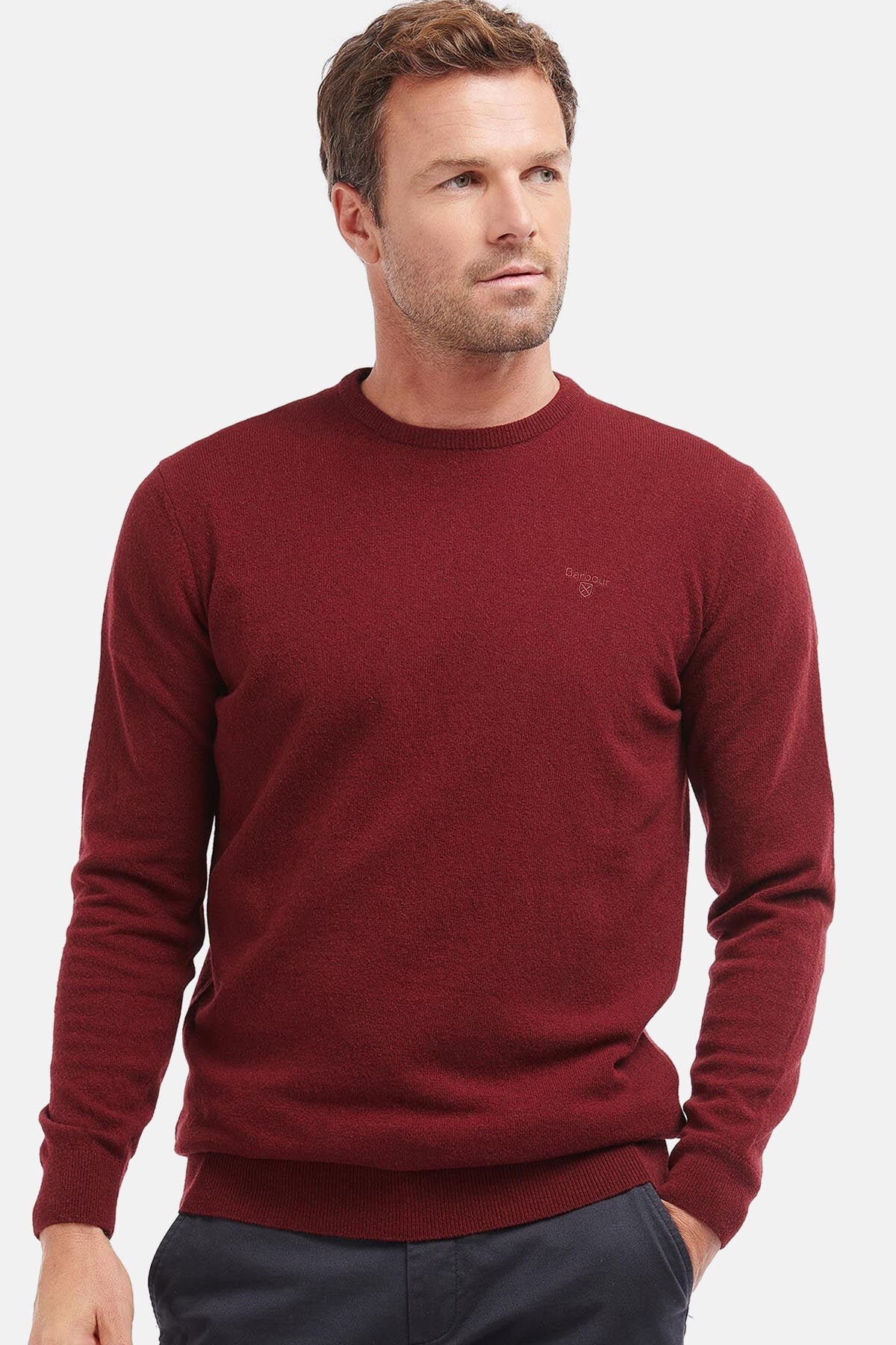 Rundhals-Pullover aus Wolle