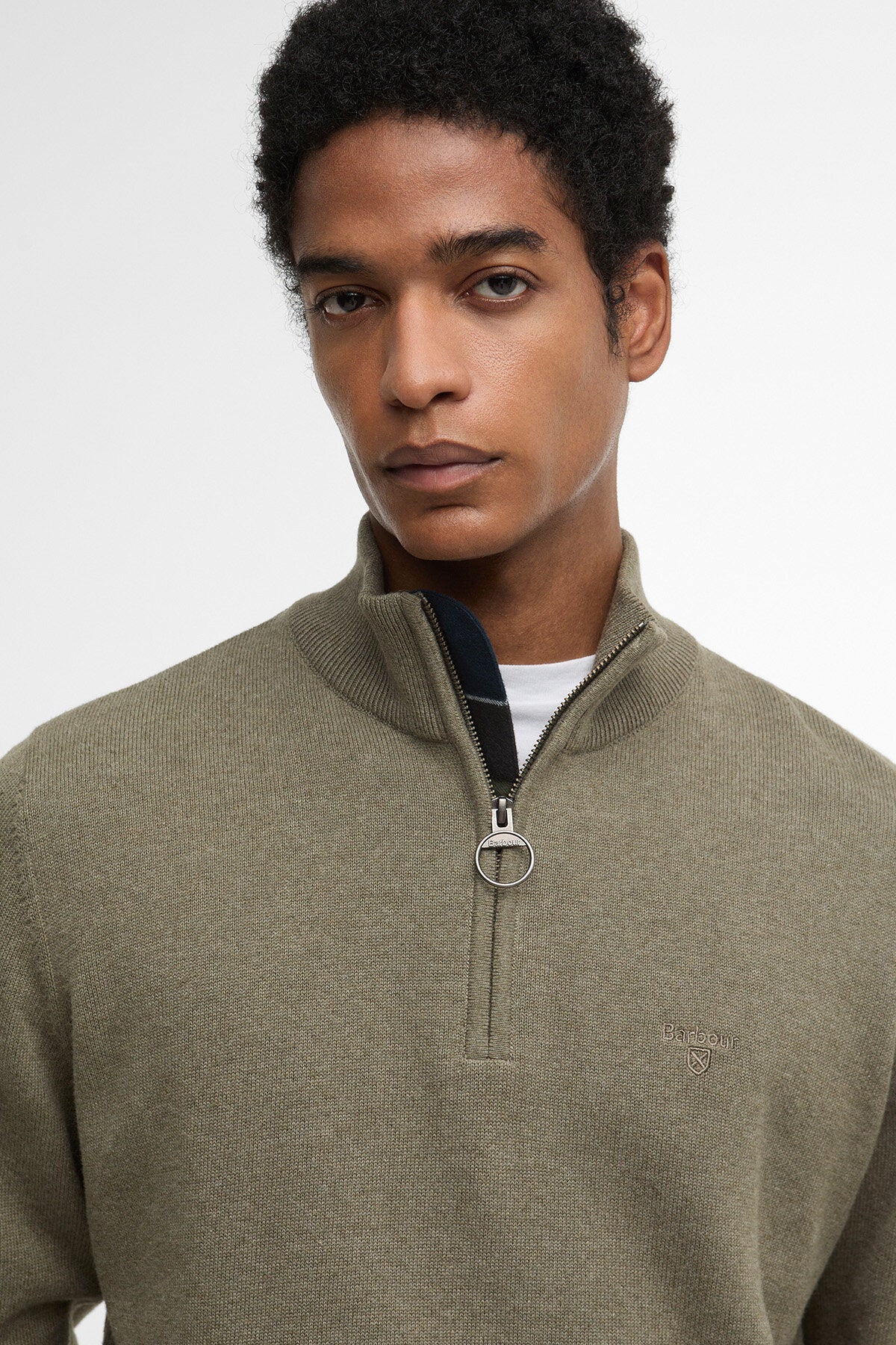 Cotton Half Zip Sweater