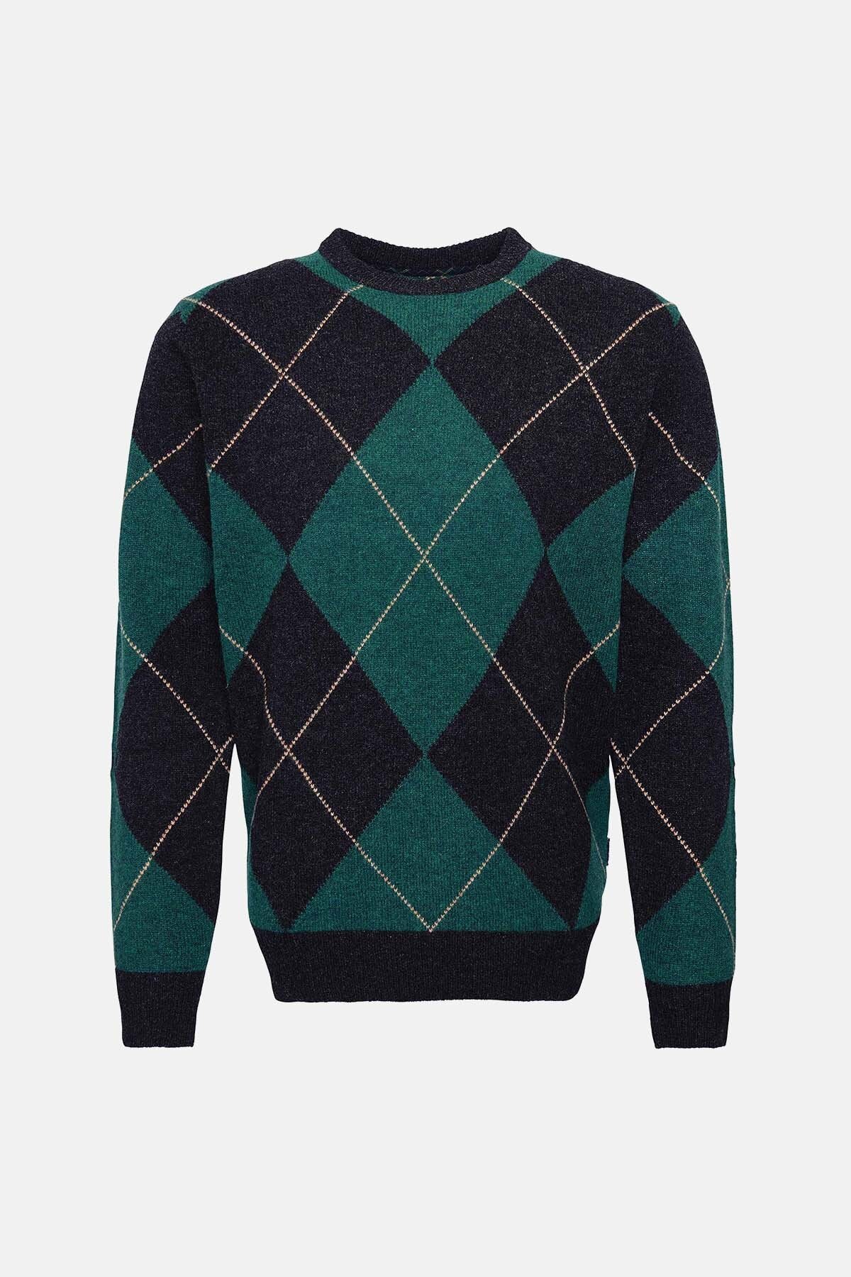 Sutherwell Argyle Pullover mit Rundhalsausschnitt