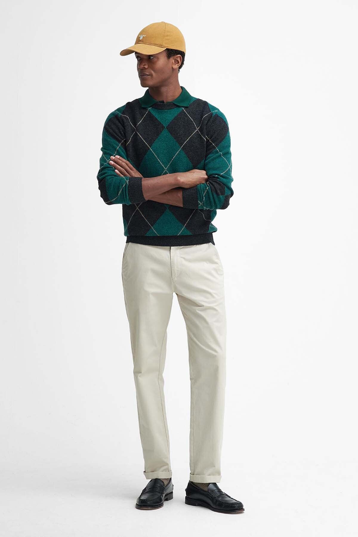 Sutherwell Argyle Pullover mit Rundhalsausschnitt