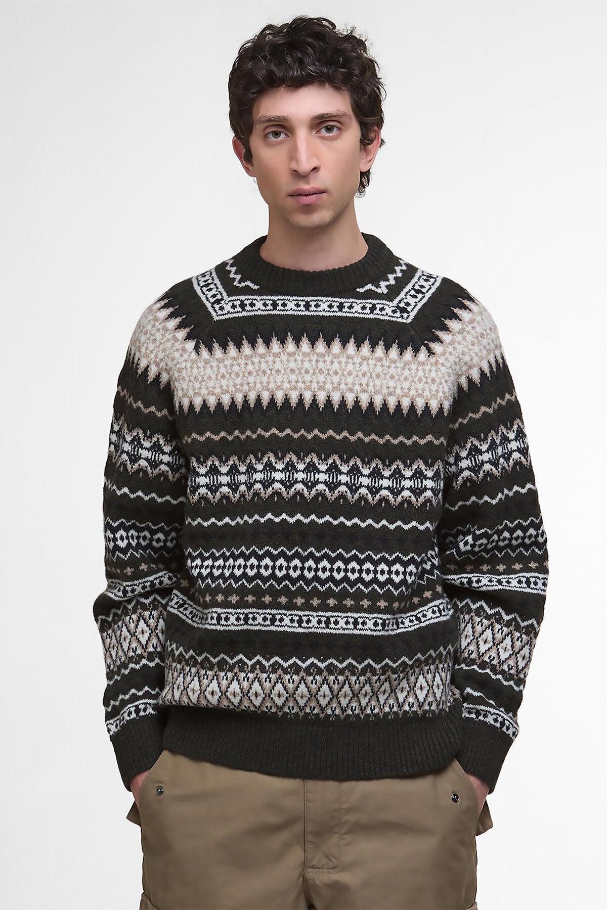 Hase Fair Isle Rundhalspullover