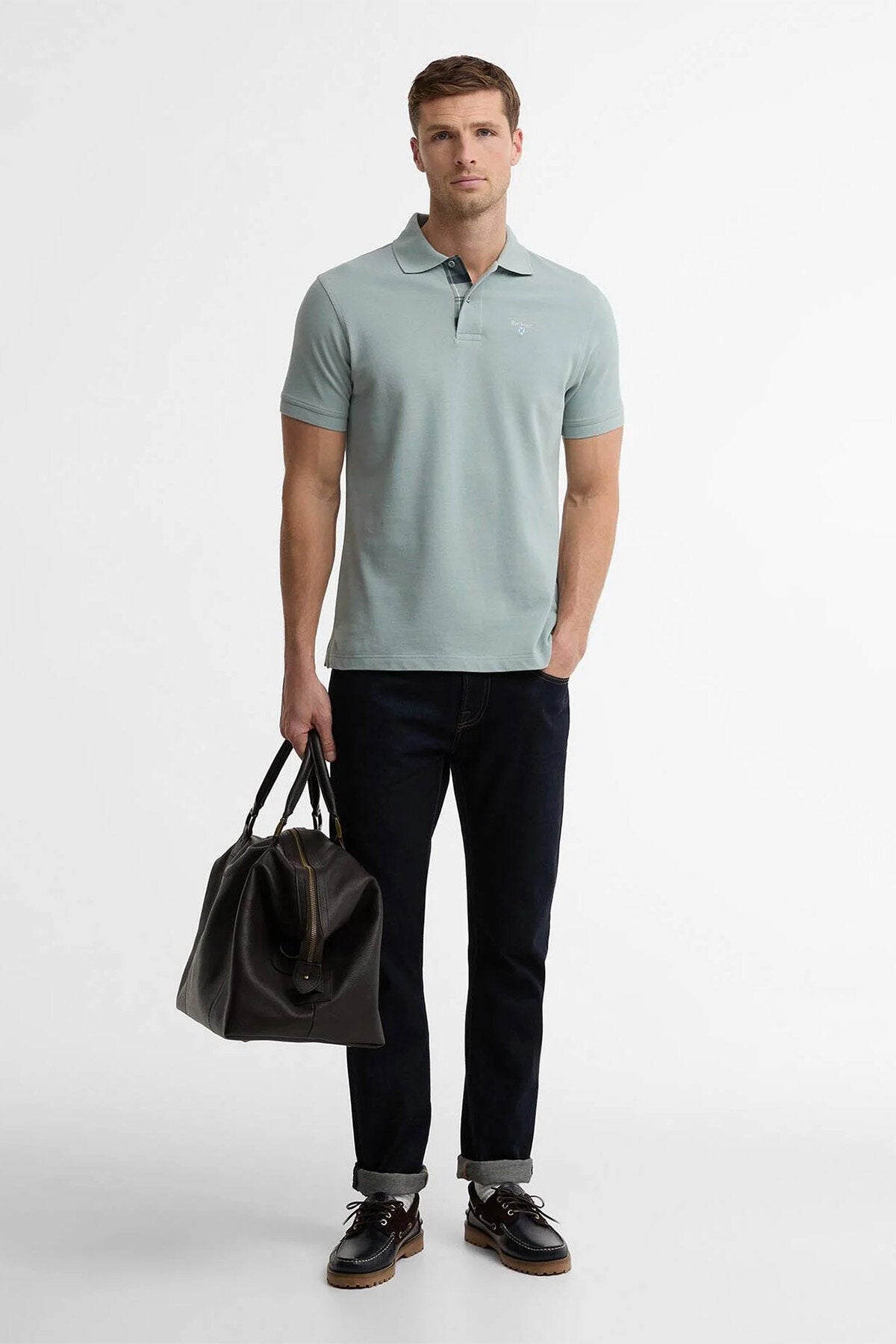 Tartan Pique Tailored Polo Shirt