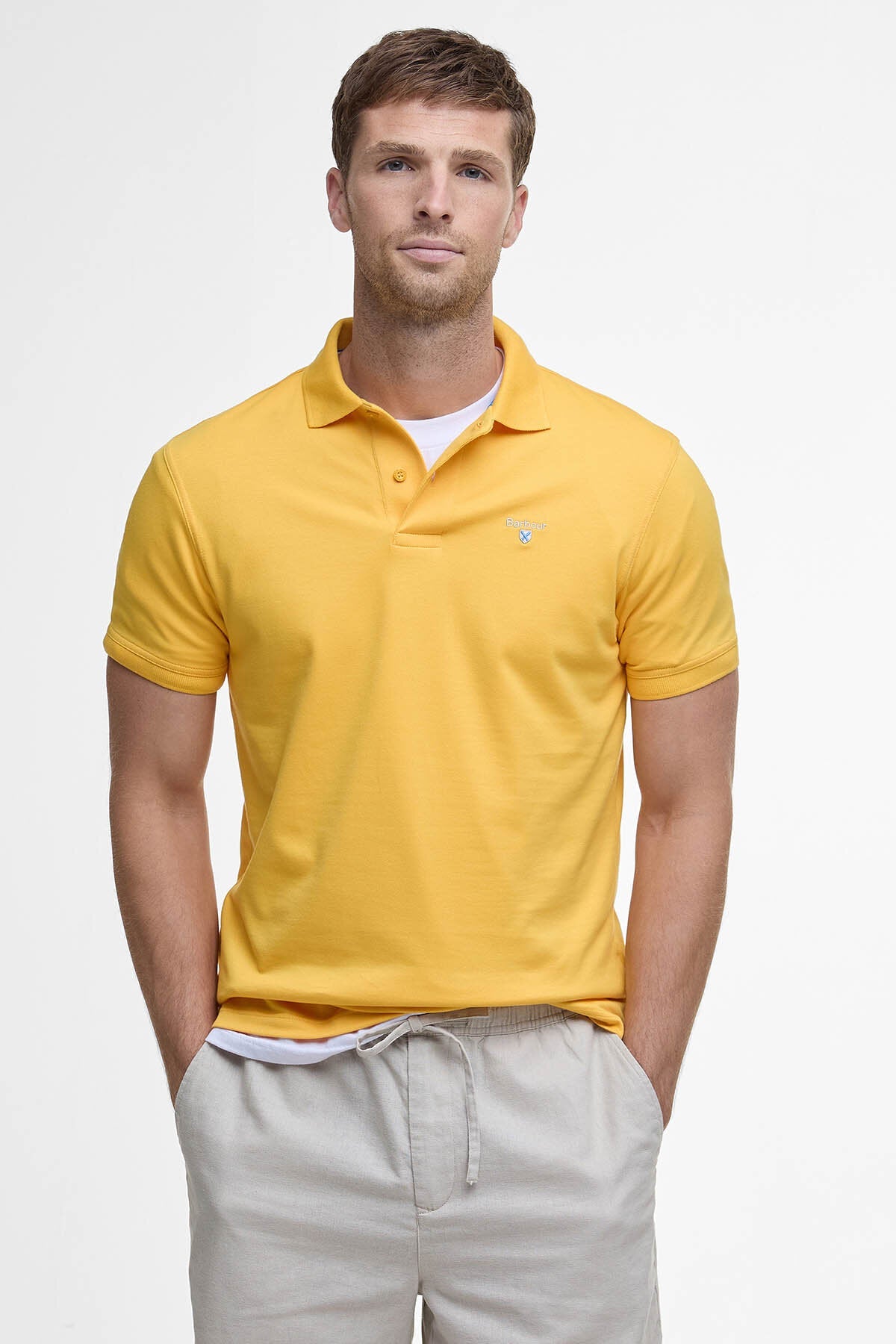 Aktives Kurzarm-Poloshirt