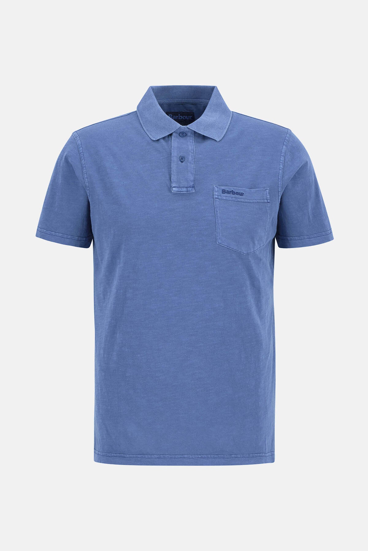 Pigmentgefärbtes Slub-Polo-Shirt