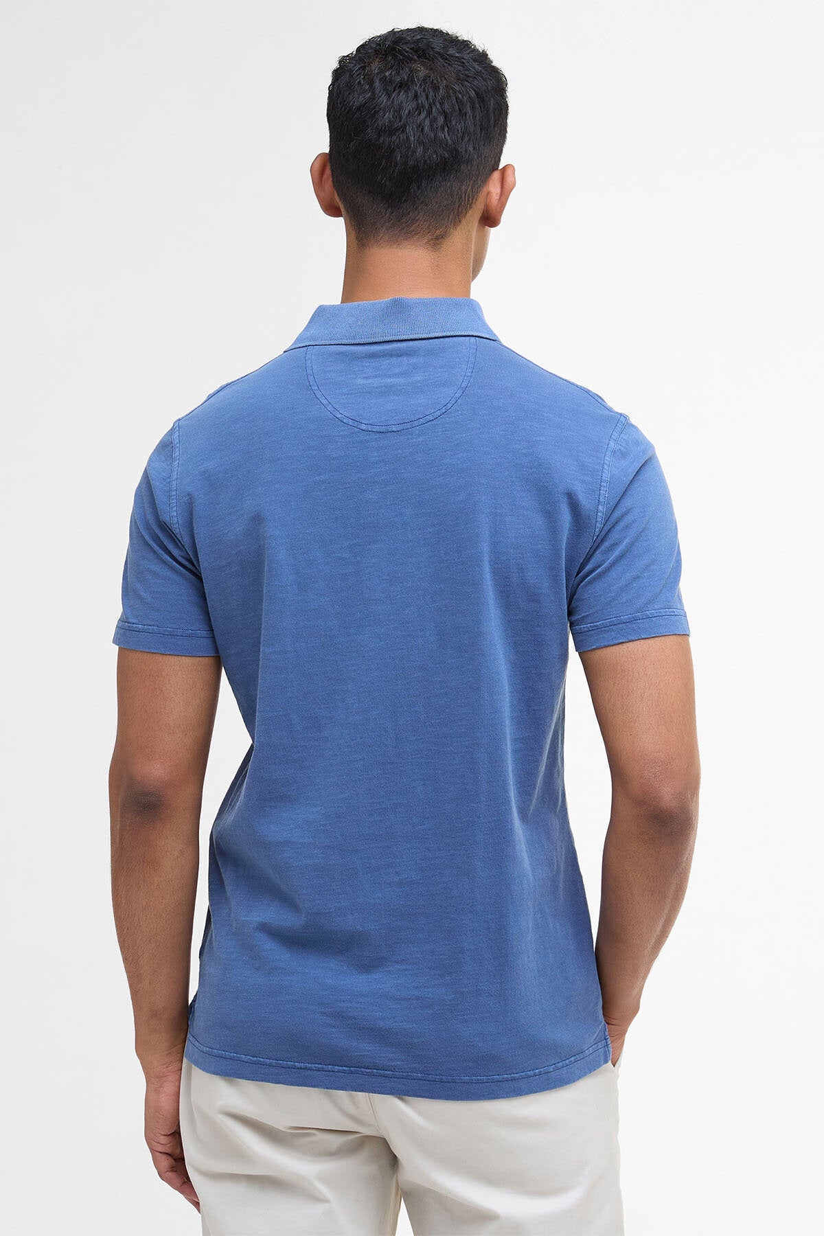 Pigmentgefärbtes Slub-Polo-Shirt