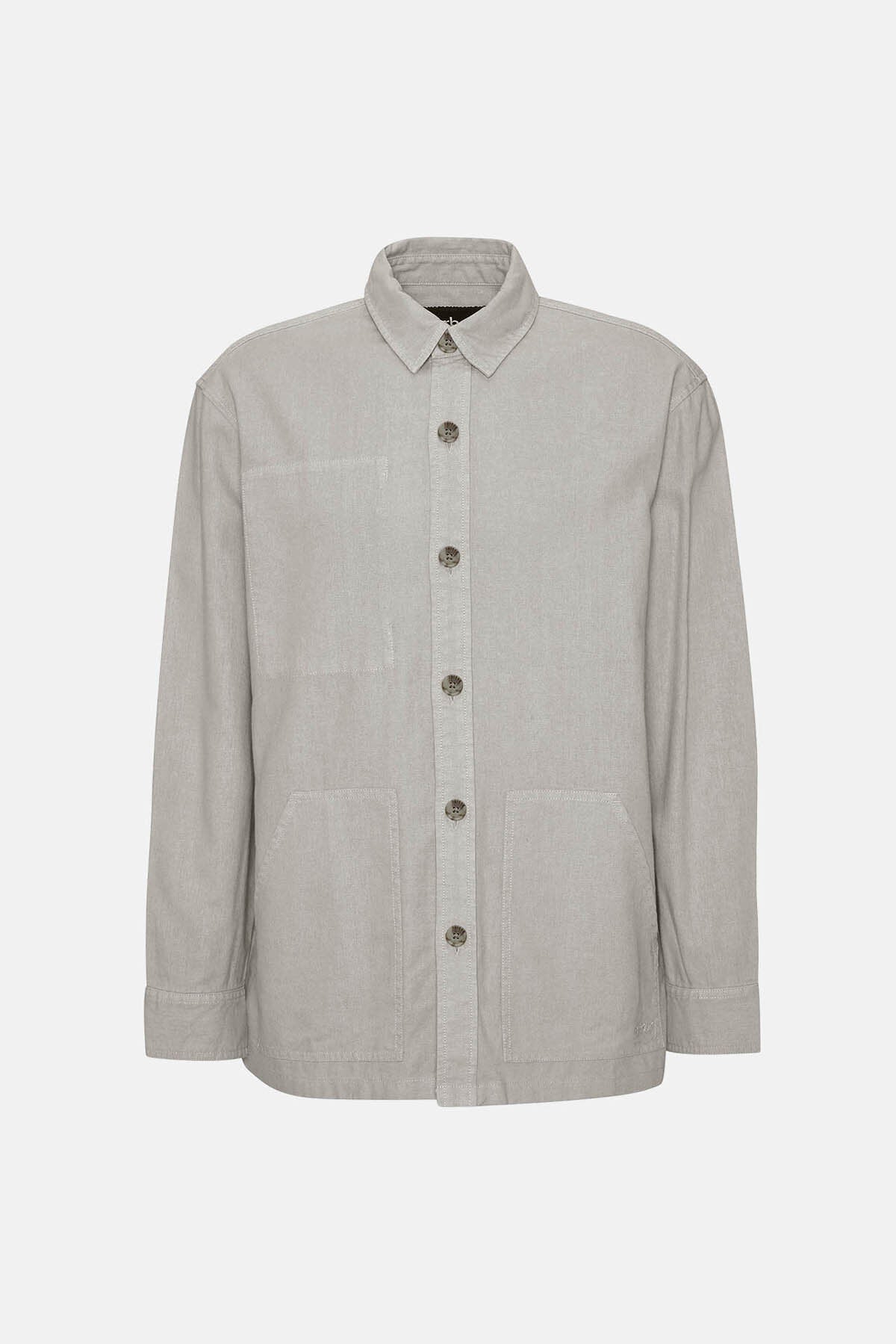 Overshirt aus Leinenmischgewebe
