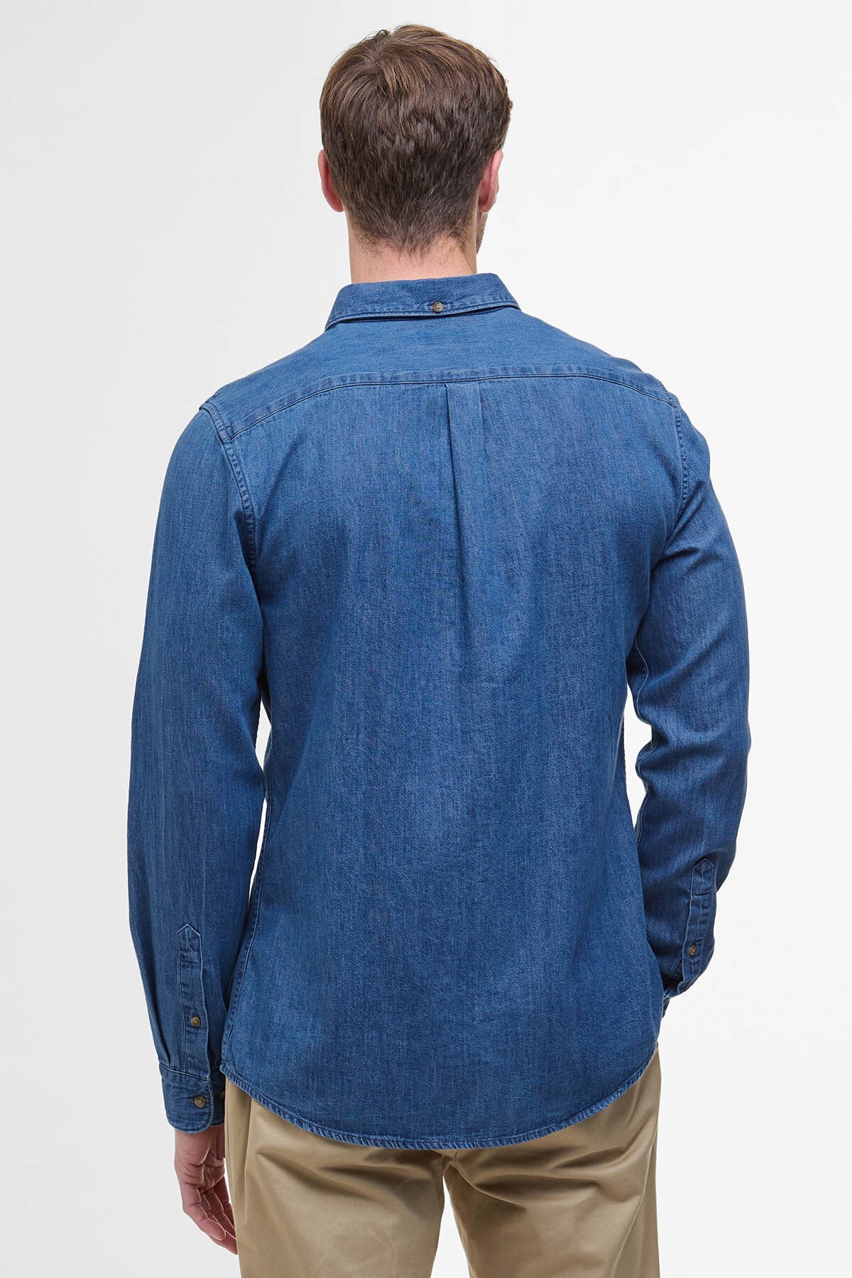 Denim Crest maßgeschneidertes Langarmhemd