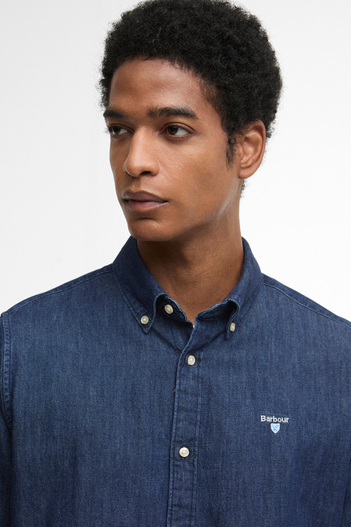 Denim Crest Tailored Long-Sleeved Shirt