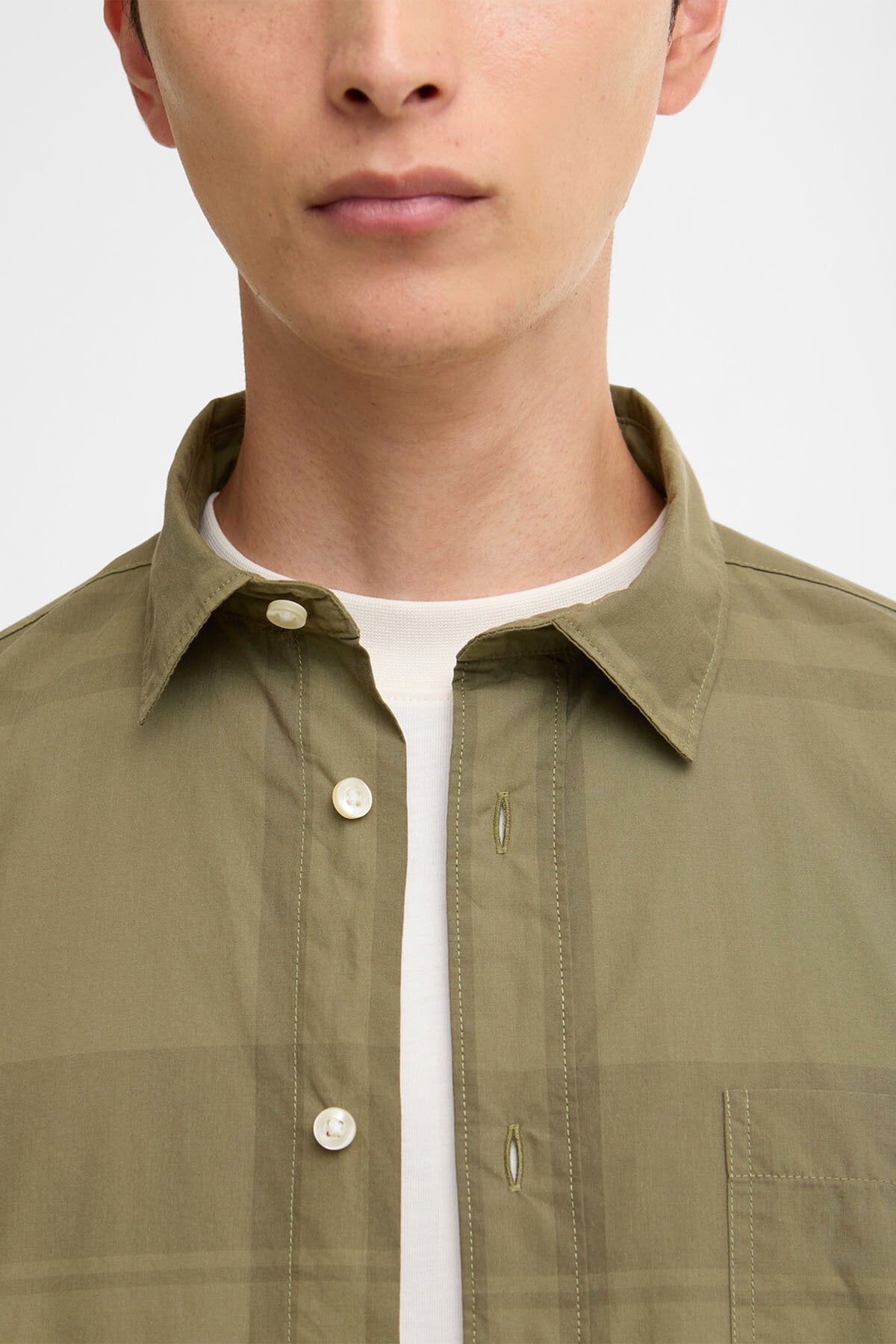 Tunstall Oversized Tonal Tartan Shirt