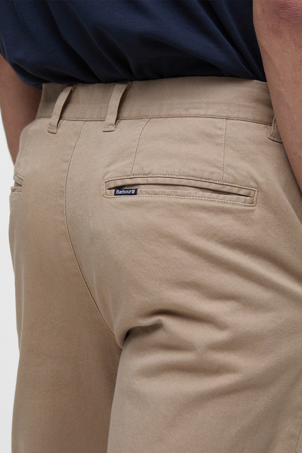 Washed Stretch Tailored Trousers