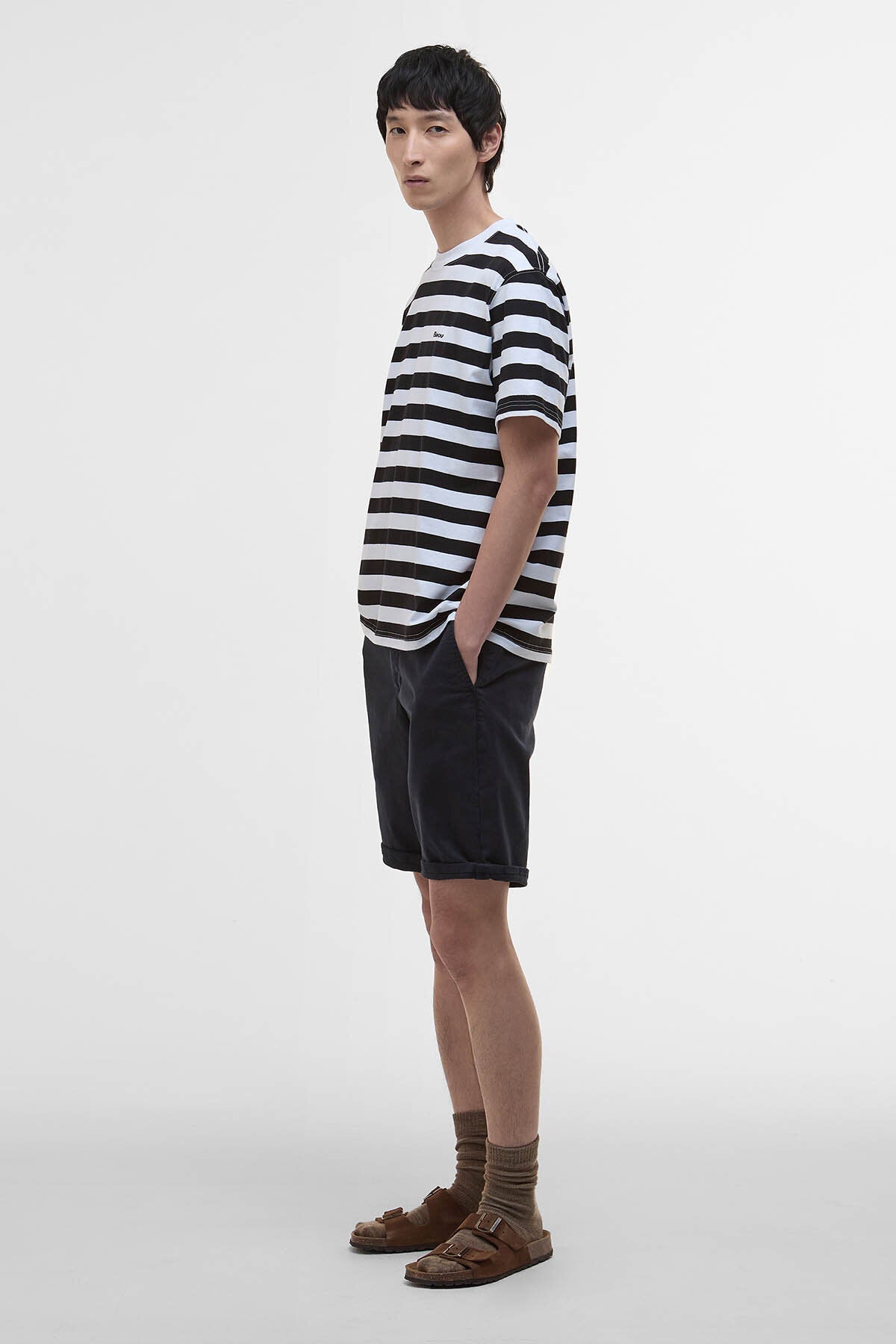 Saltford gestreiftes Oversized T-Shirt