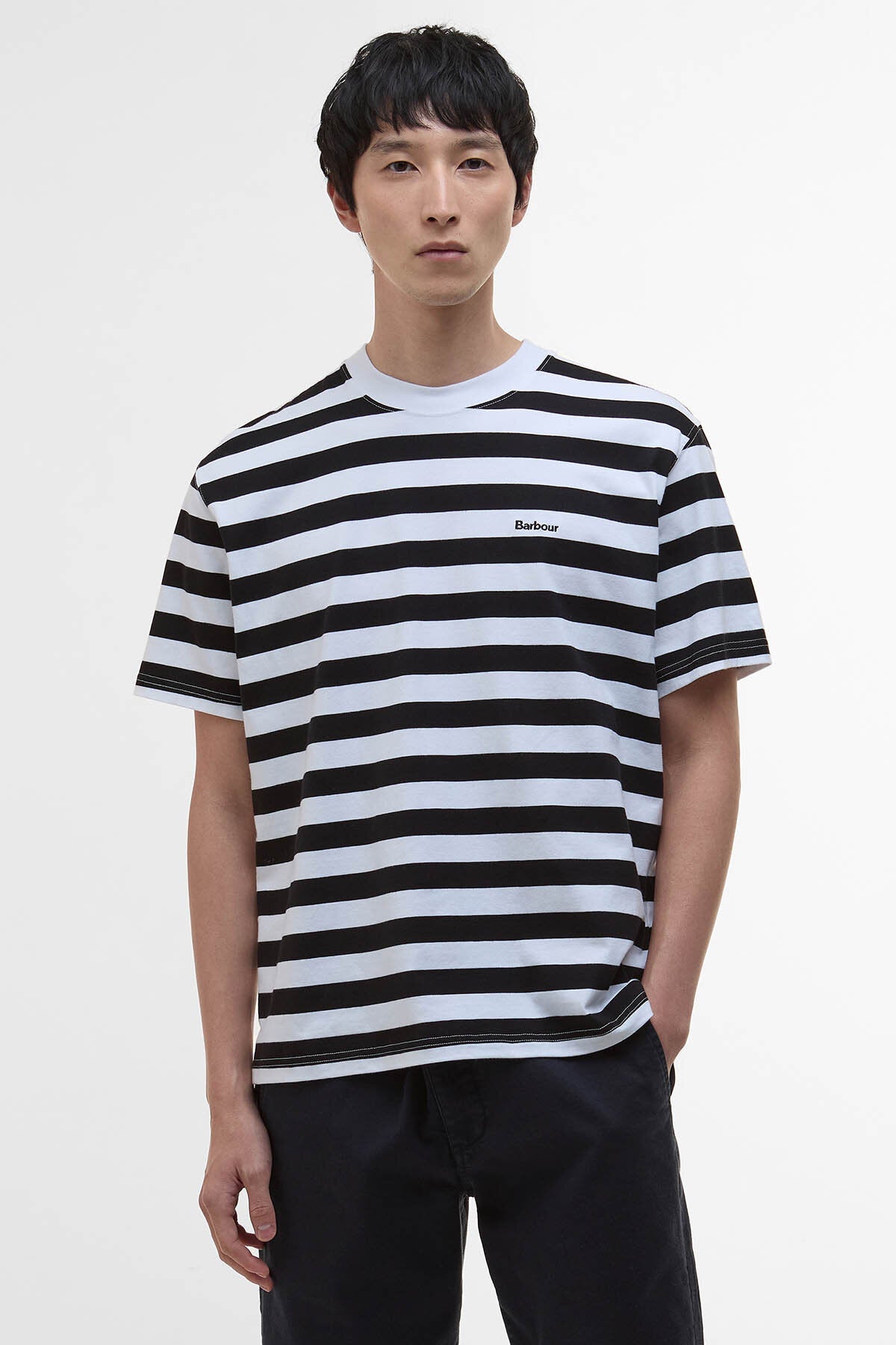 Saltford gestreiftes Oversized T-Shirt