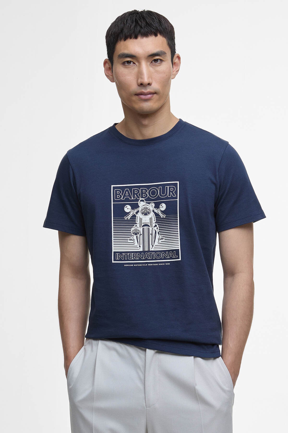T-Shirt mit Streckenmotiv