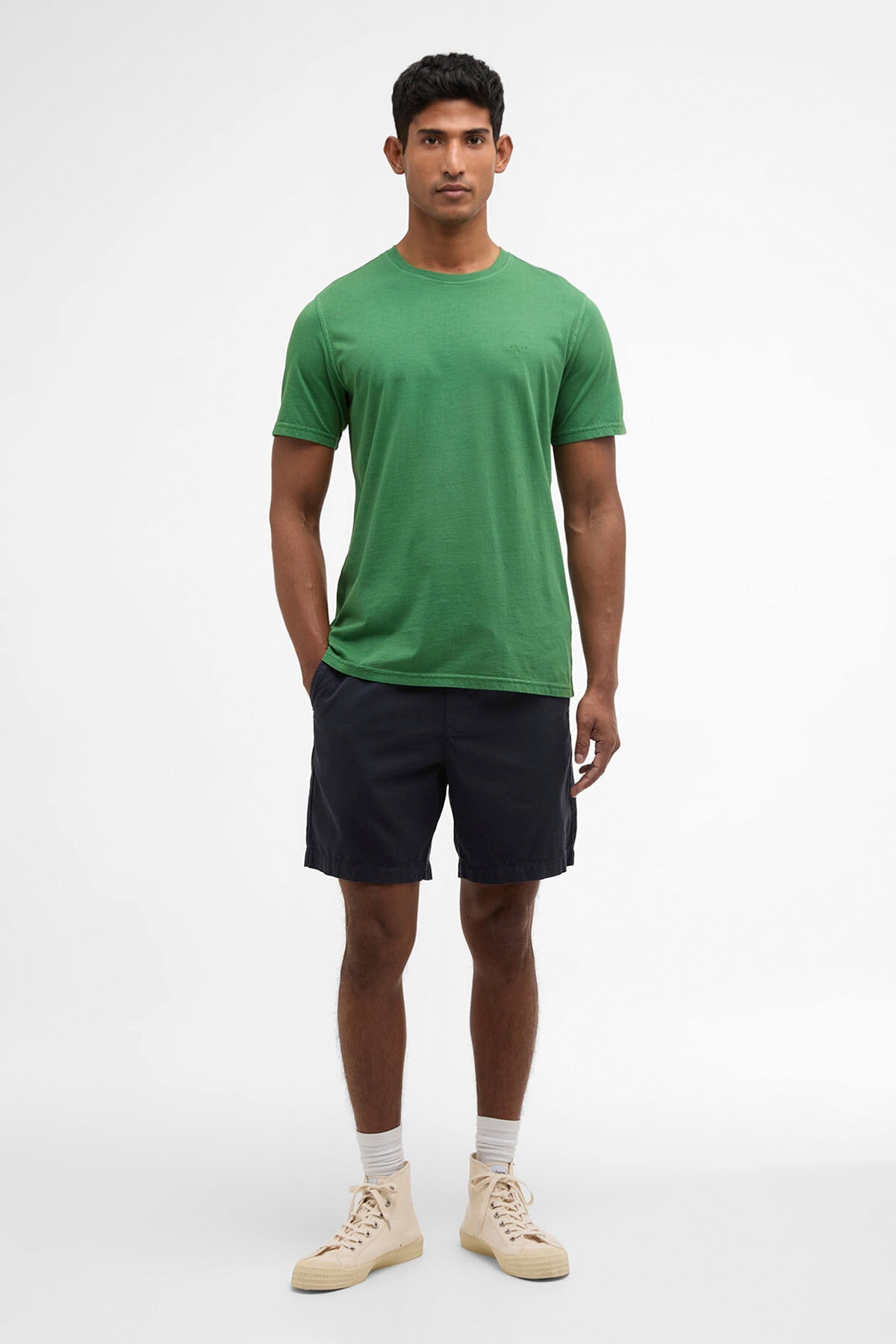 Gewaschenes Tartan-T-Shirt