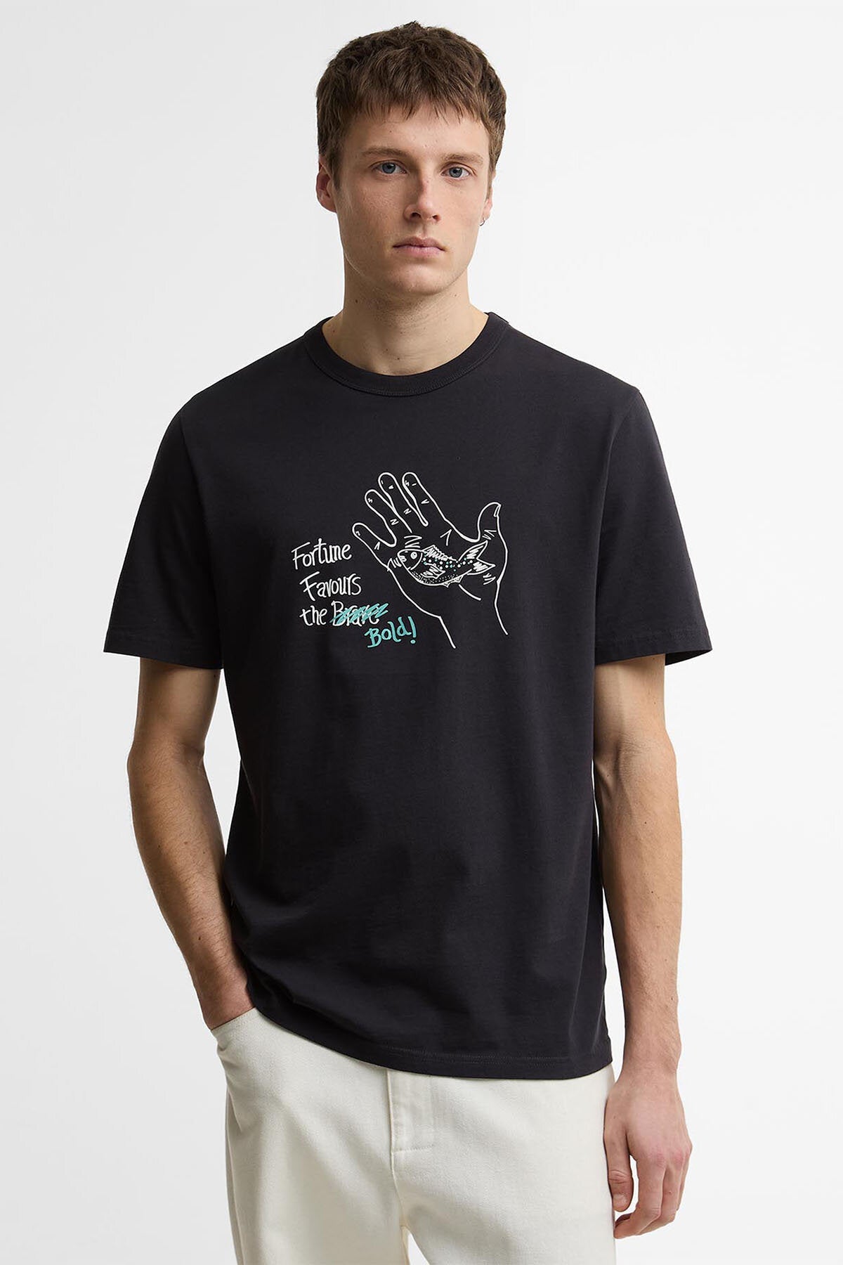 Paul Smith liebt Fortune Fish Grafik-T-Shirt