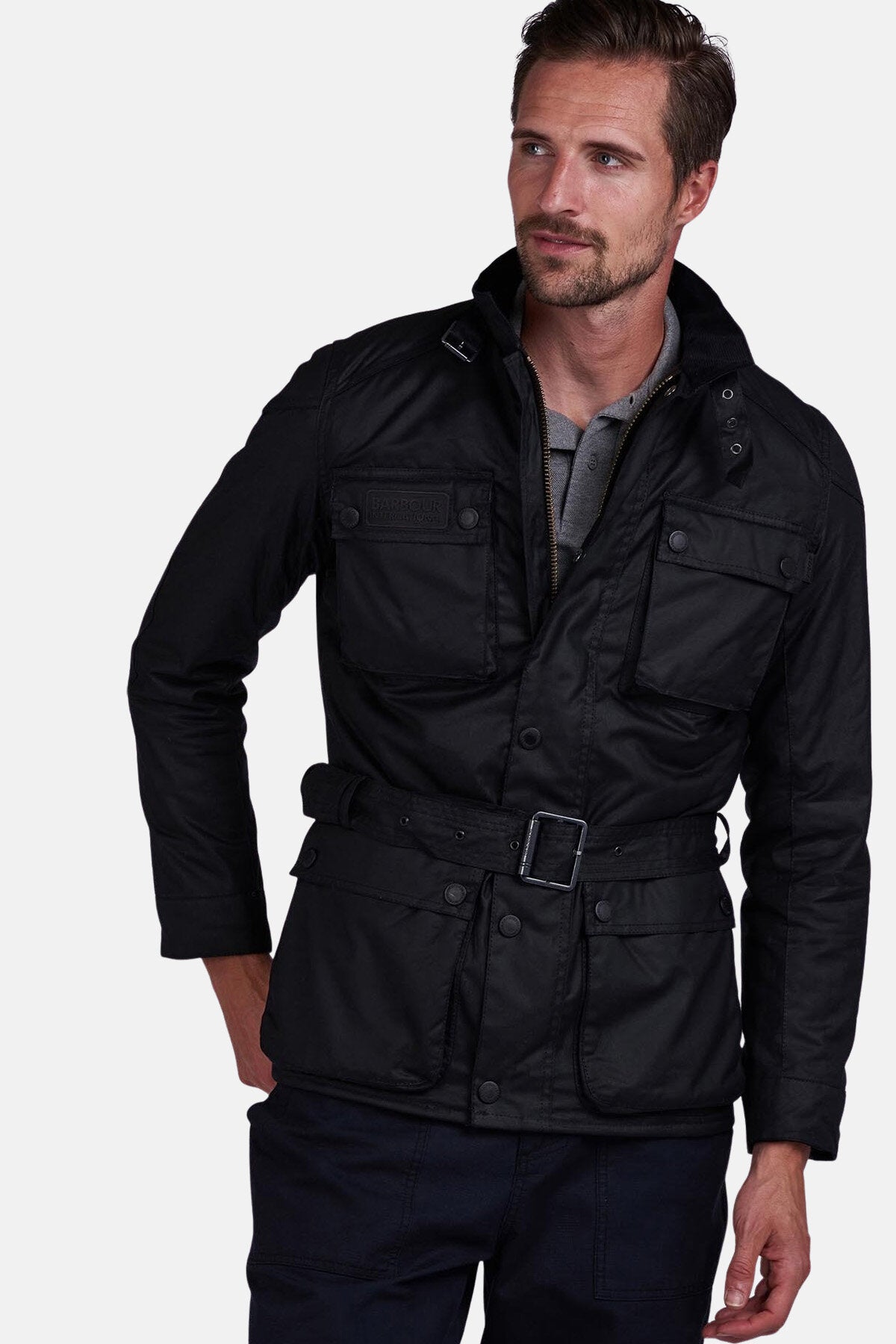 Jacke aus gewachster Baumwolle