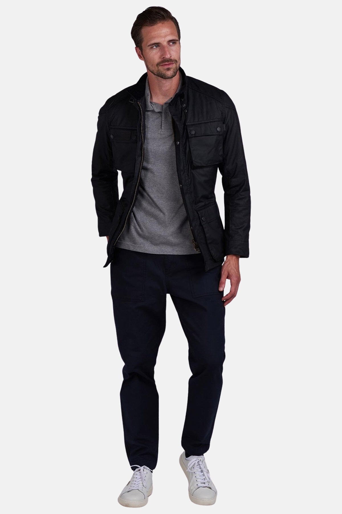 Jacke aus gewachster Baumwolle