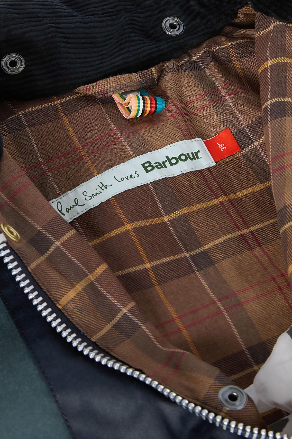 Paul Smith loves Striped Oversized Bedale Waxed Jacket