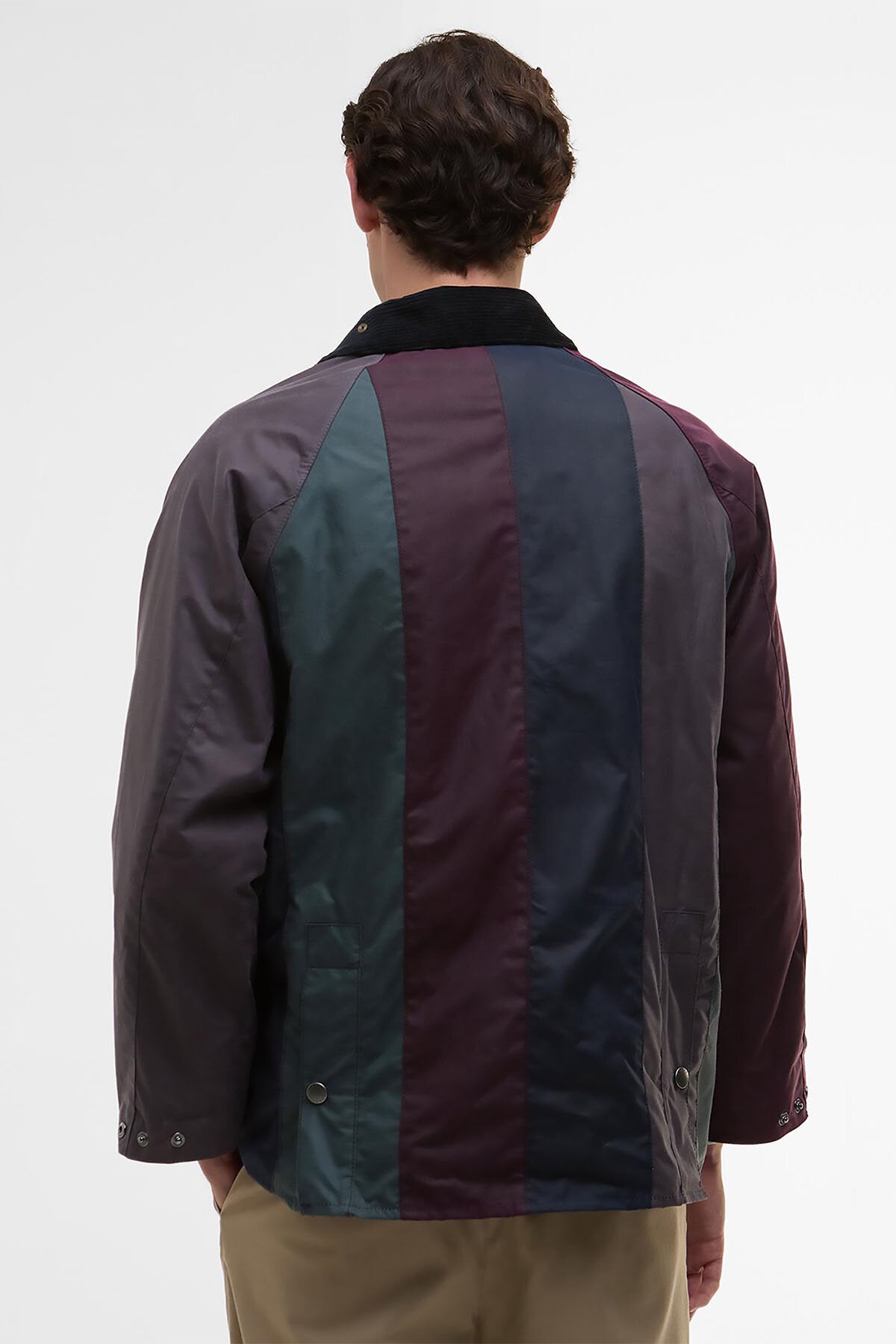 Paul Smith loves Striped Oversized Bedale Waxed Jacket
