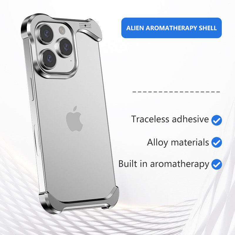 Aromatherapie-Handyhülle in Metallform für iPhones