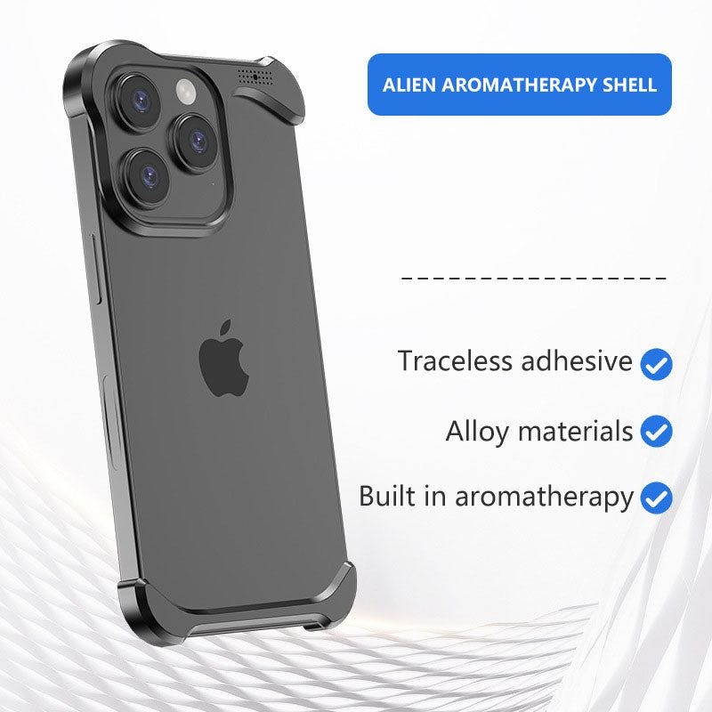 Aromatherapie-Handyhülle in Metallform für iPhones