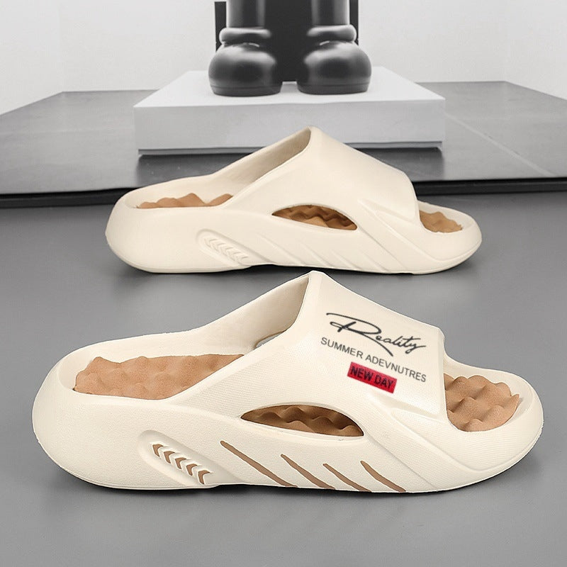 Men’s Thick-Sole Non-Slip Cloud Comfort Slide Sandals