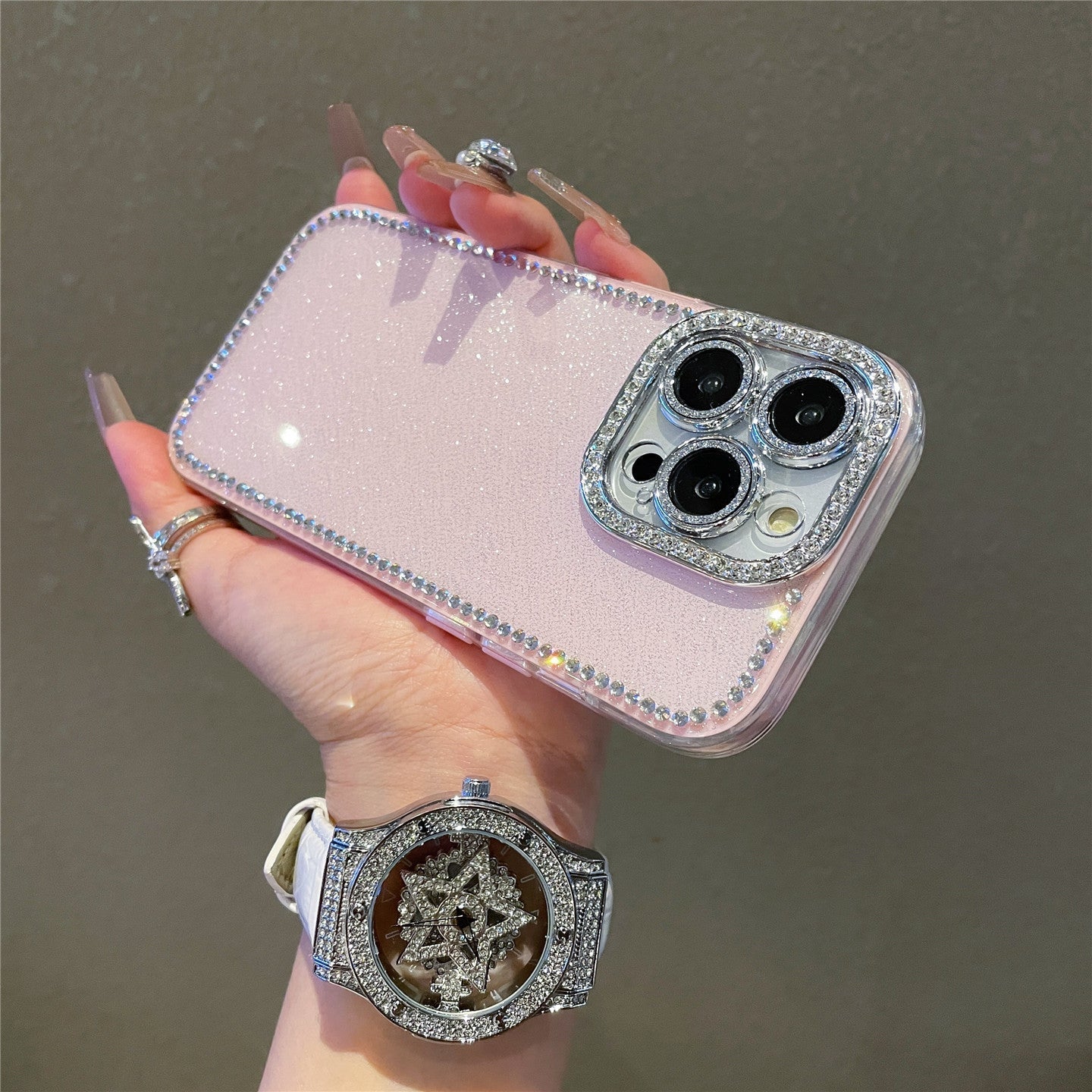 Luxuriöse Glitzer-Diamanten-Handyhülle für iPhone