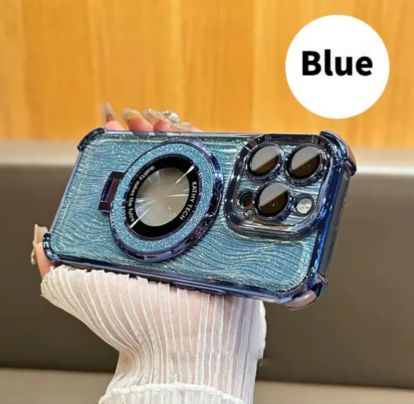 Für iPhone Four Corners Airbag Fallschutz Magnethüllen mit Standfunktion