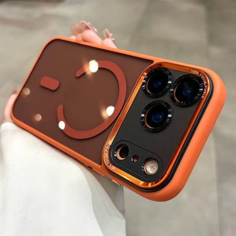 Handyhülle aus Metall mit integriertem Objektivschutz für die iPhone 17/16/15/14 Serie