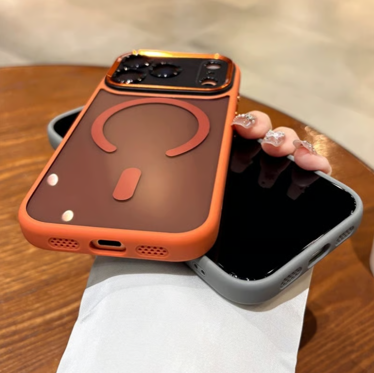 Handyhülle aus Metall mit integriertem Objektivschutz für die iPhone 17/16/15/14 Serie