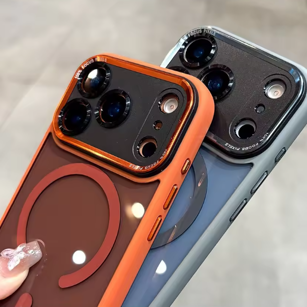Handyhülle aus Metall mit integriertem Objektivschutz für die iPhone 17/16/15/14 Serie