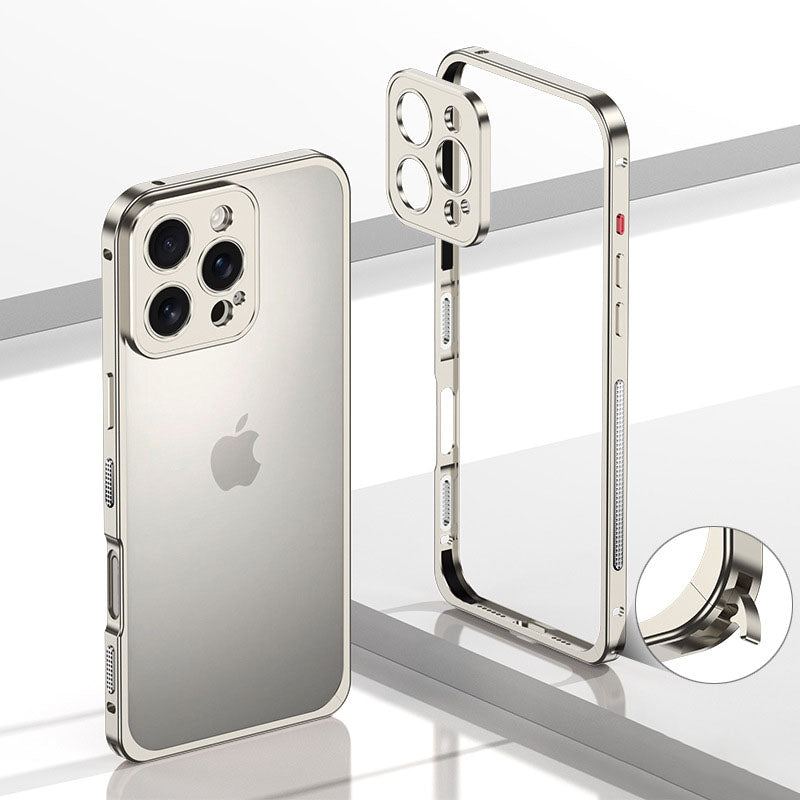 Sommerkühlung Unabhängiger Rahmen Linsenschutz Handyhülle für iPhone