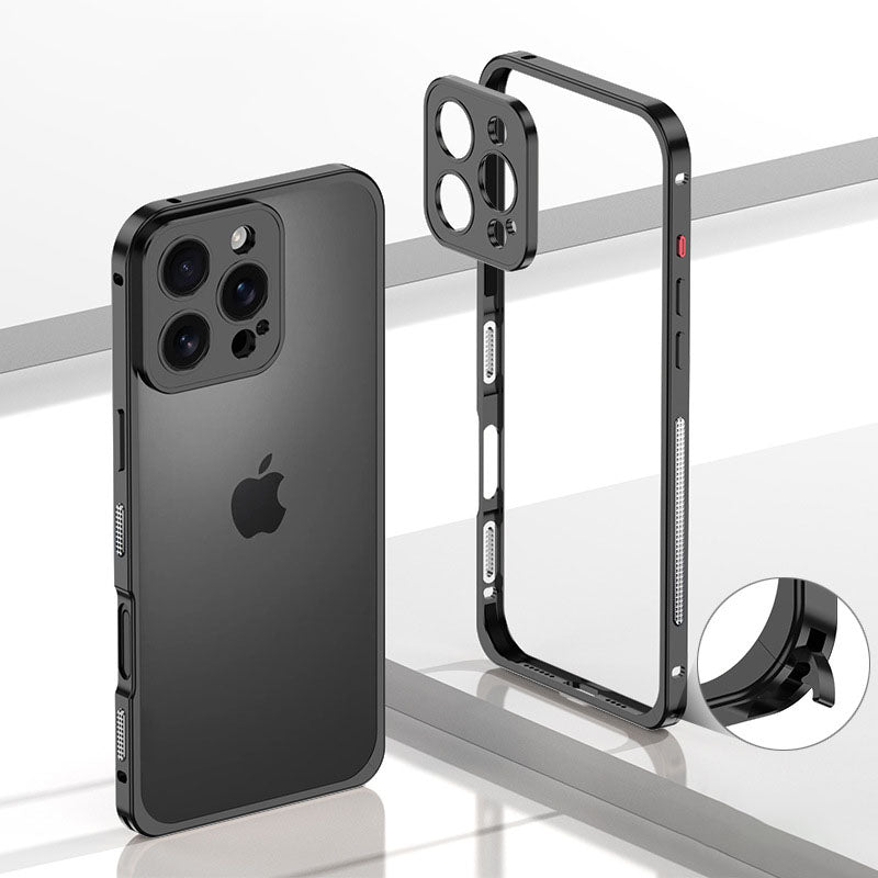 Sommerkühlung Unabhängiger Rahmen Linsenschutz Handyhülle für iPhone