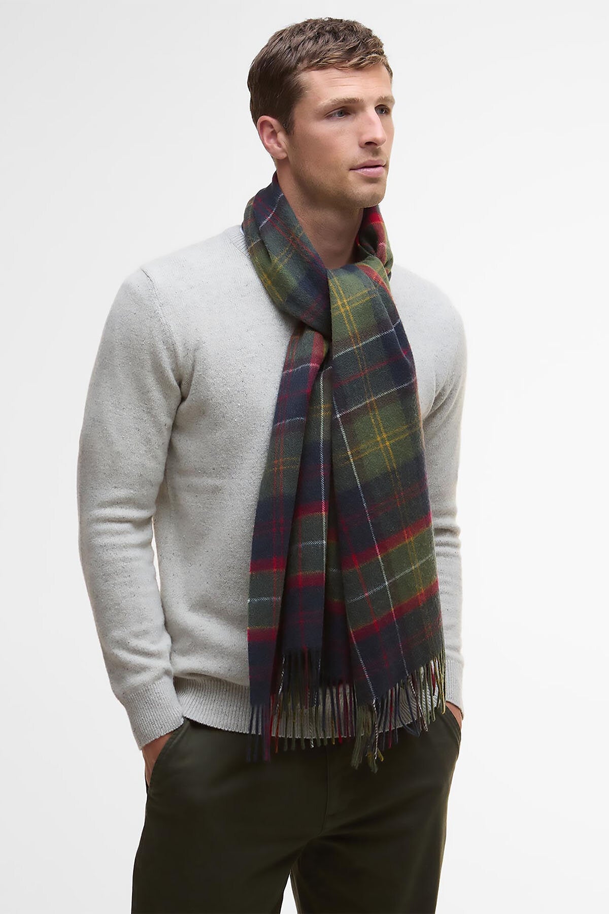 Brack Patchwork Schal im Tartan-Muster