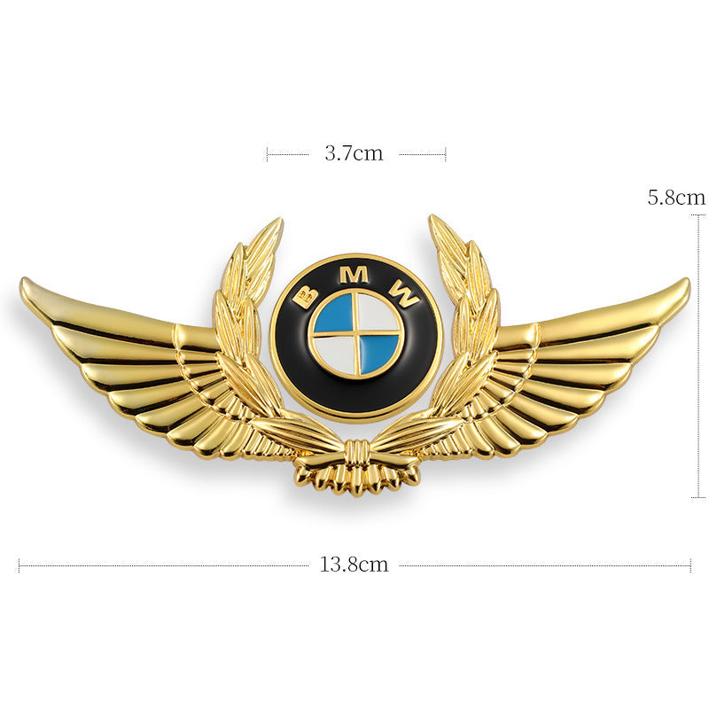 3D-Auto-Goldkarosserieaufkleber zum Blockieren von Kratzern, dekorative Aufkleber, Flügel, Seitenetikett, Auto-Logo-Aufkleber