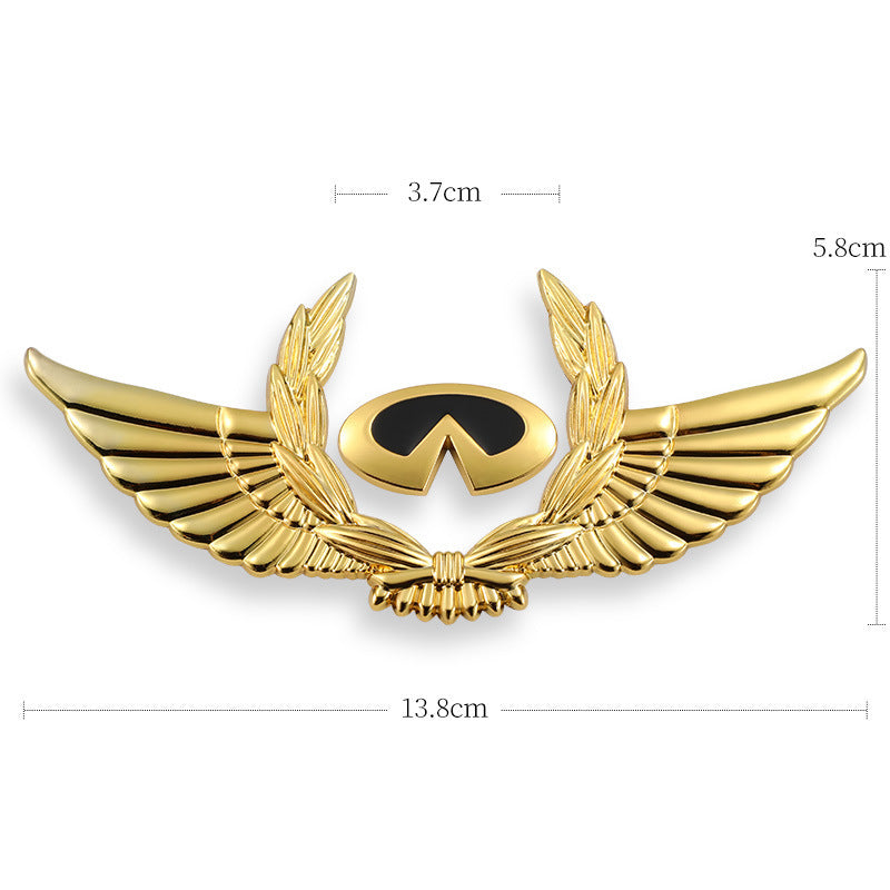 3D-Auto-Goldkarosserieaufkleber zum Blockieren von Kratzern, dekorative Aufkleber, Flügel, Seitenetikett, Auto-Logo-Aufkleber