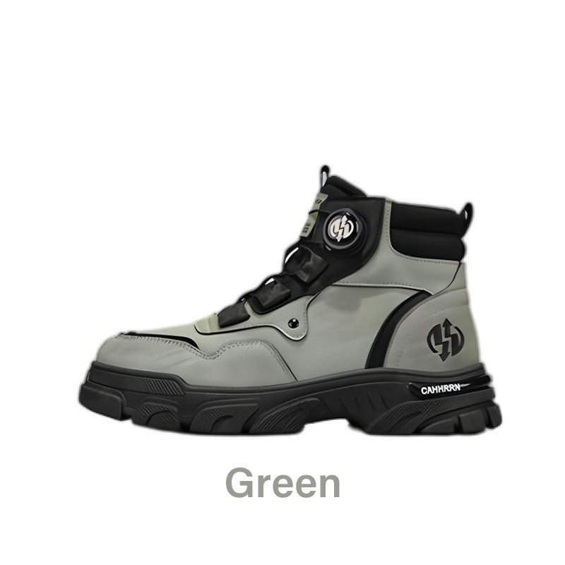 Men's outdoor swivel buckle work shoes(Waterproof, Anti-slip, Comfortable and Breathable)