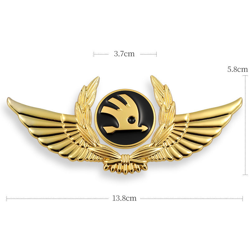 3D-Auto-Goldkarosserieaufkleber zum Blockieren von Kratzern, dekorative Aufkleber, Flügel, Seitenetikett, Auto-Logo-Aufkleber