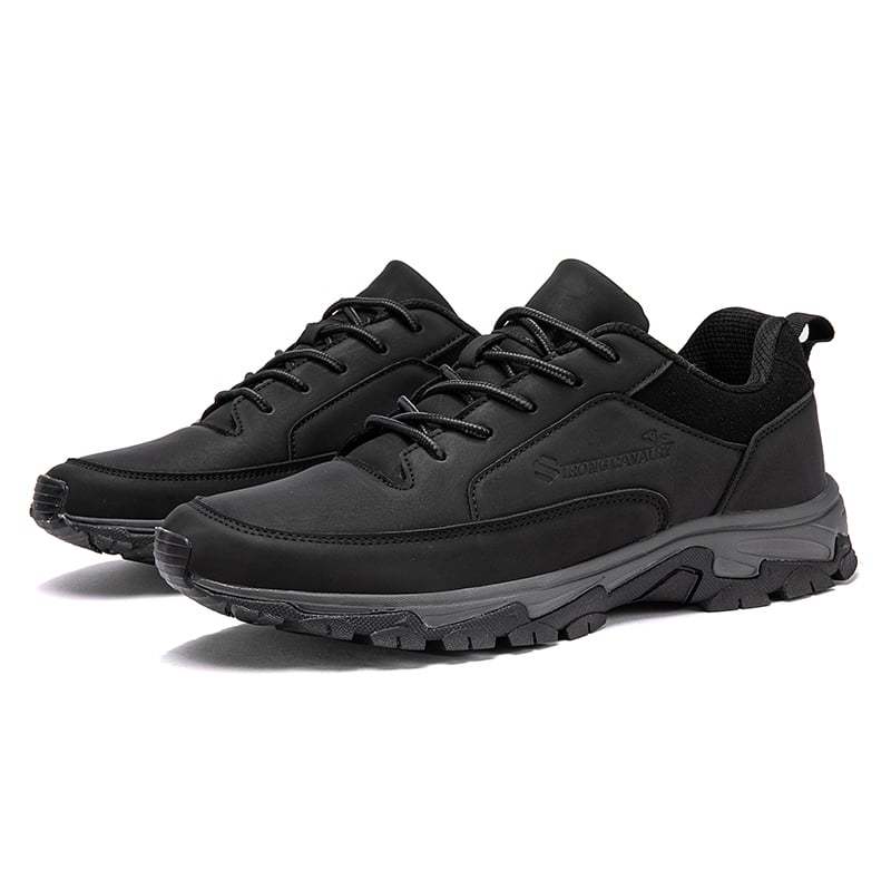 Bequeme Herren-Sneaker aus echtem Leder mit Fußgewölbeunterstützung und Stoßdämpfung